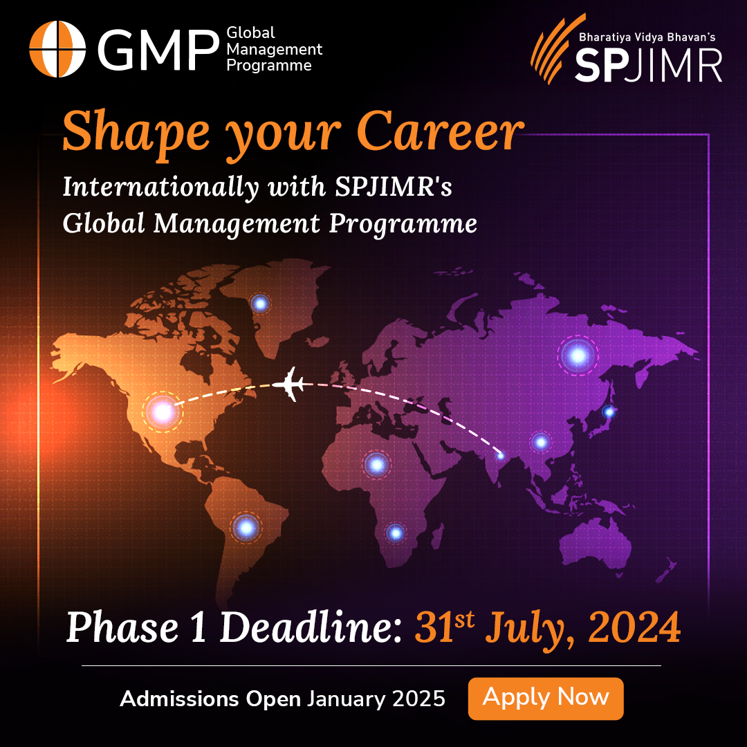 SPJIMR's Global Management Programme(GMP) | Application deadline | July 2024