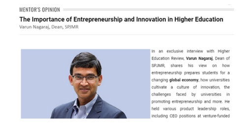 Dean Varun Nagaraj in conversation with Higher Education Review
