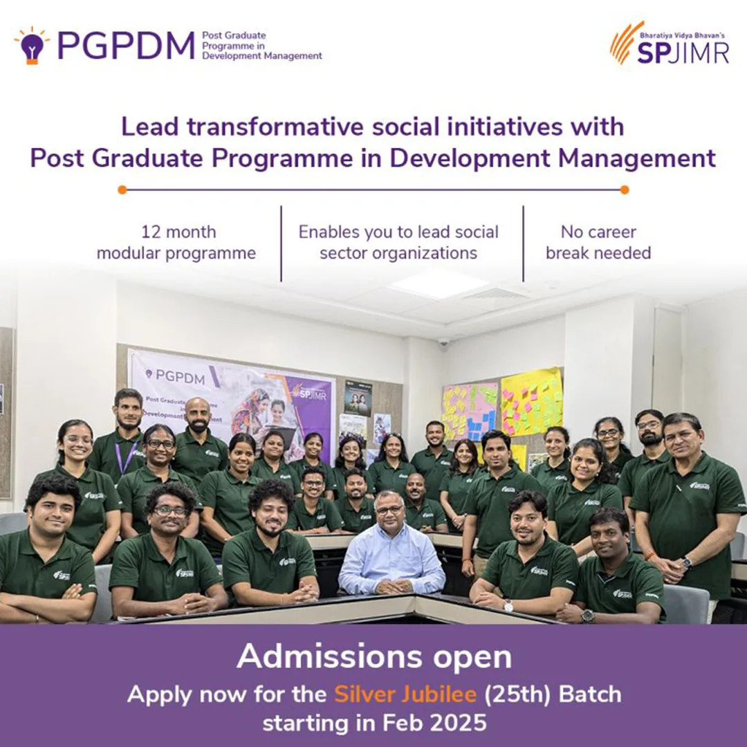 Admissions open for PGPDM batch 25